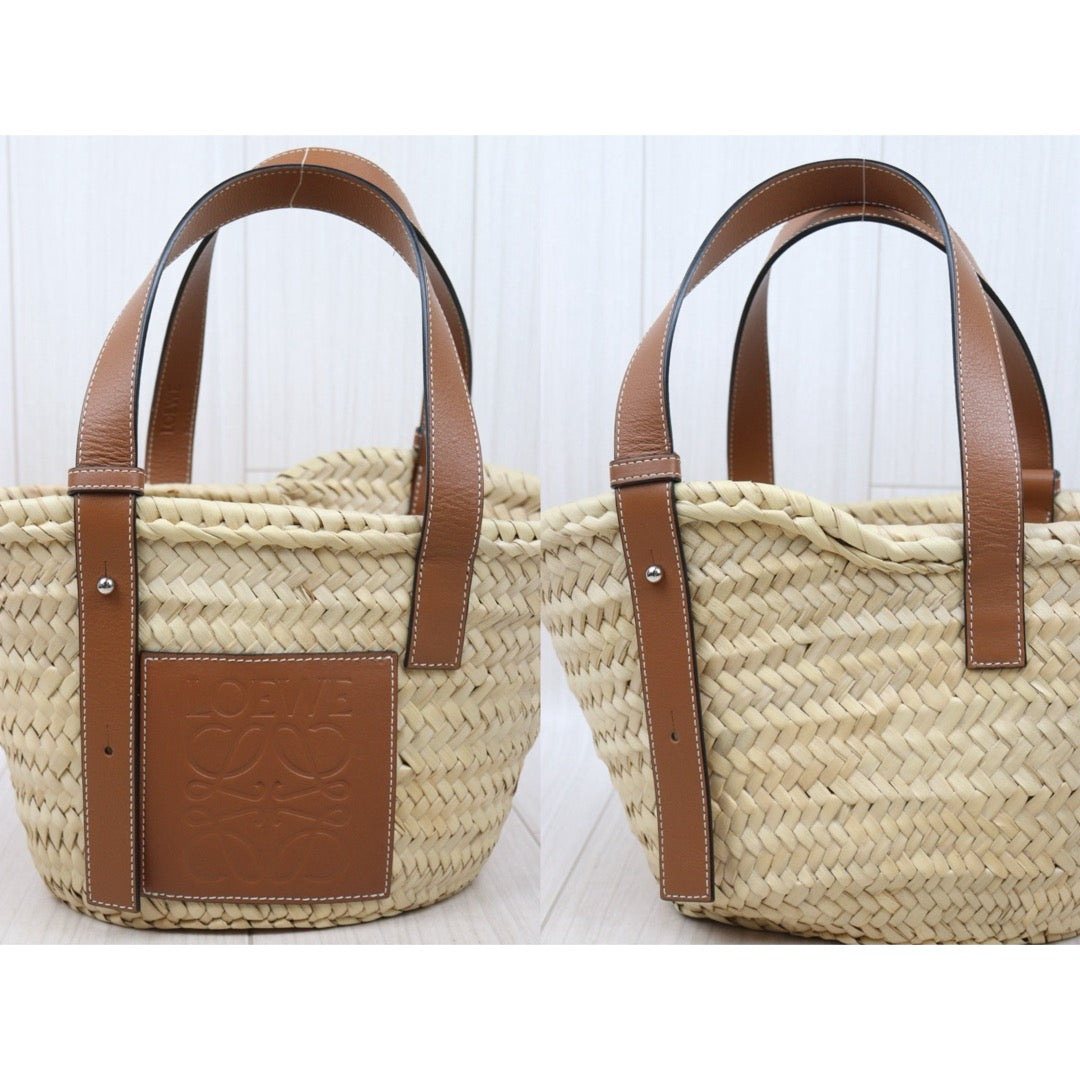 Very Good ( Rank A)｜ LOEWE Straw  Basket Handbag Shoulder Bag ｜P25062702
