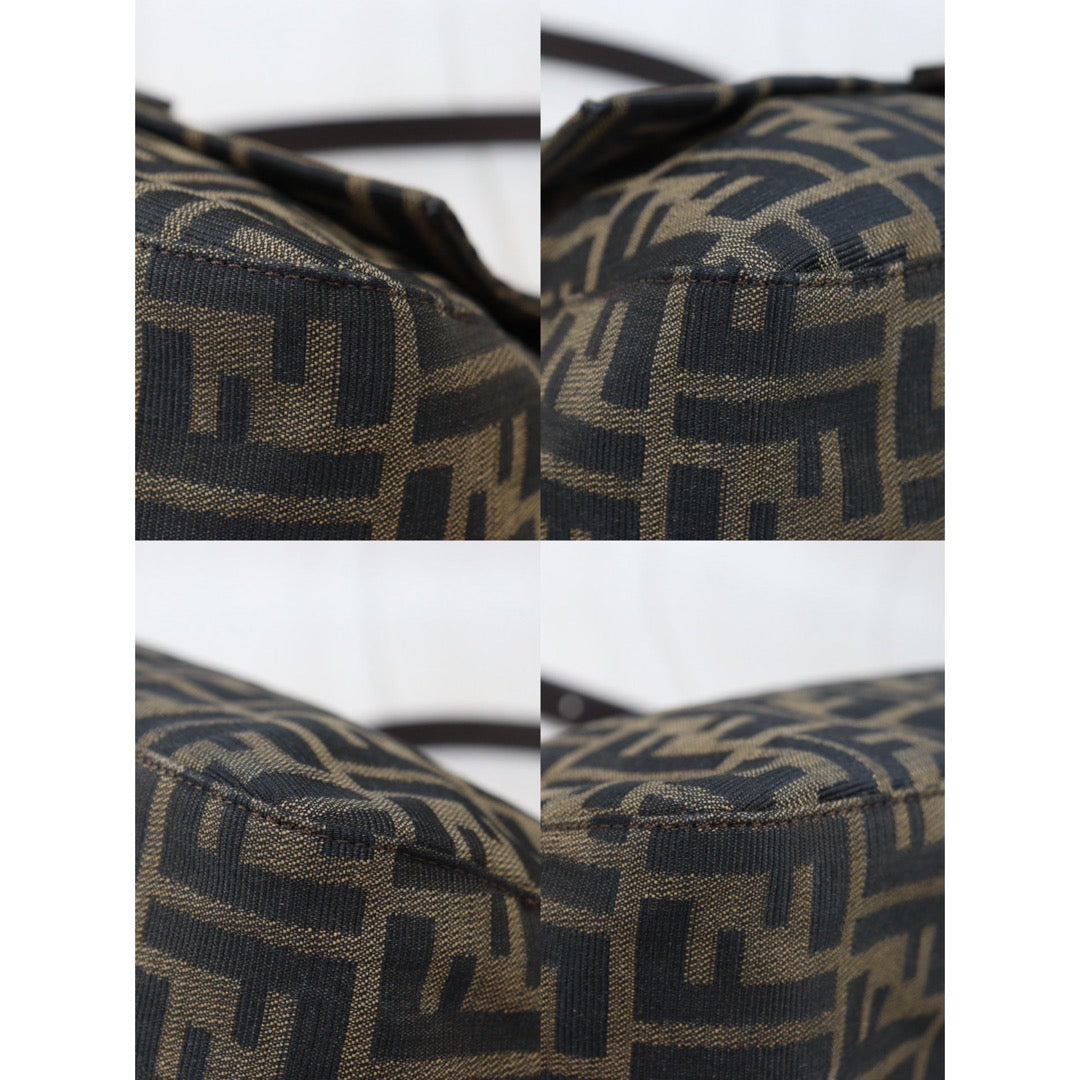 Rank A｜ FENDI Zucca Mamma Baguette Shoulder Bag ｜24042601