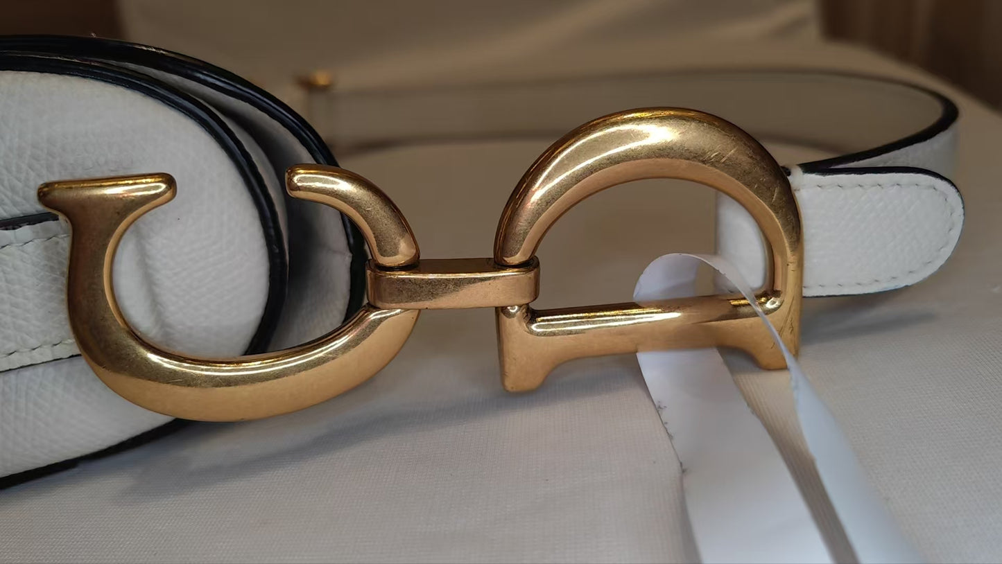 Very Good ( Rank A)｜Dior Trotter Saddle Shoulder Bag Medium White