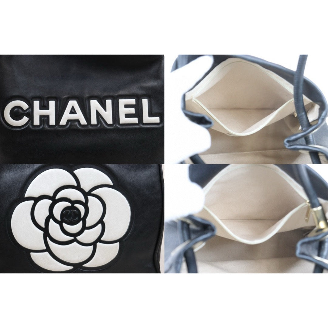 Good ( Rank AB) ｜ CHANEL Camellia Lamb Skin ToteBag  Made In 2002～2003 Year ｜24103106