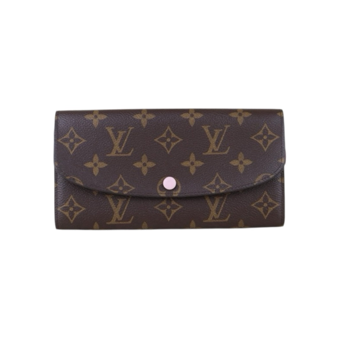 Include Entrupy Certificate of Authenticity｜Very Good ( Rank A)｜ Louis Vuitton Monogram Emilie Long Wallet ｜S26062205