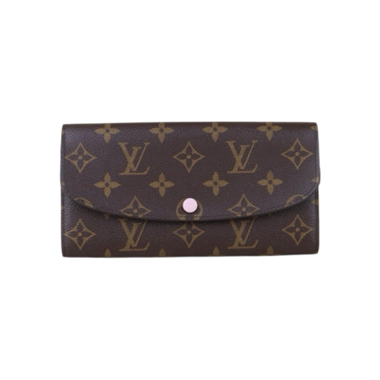 Include Entrupy Certificate of Authenticity｜Very Good ( Rank A)｜ Louis Vuitton Monogram Emilie Long Wallet ｜S26062205