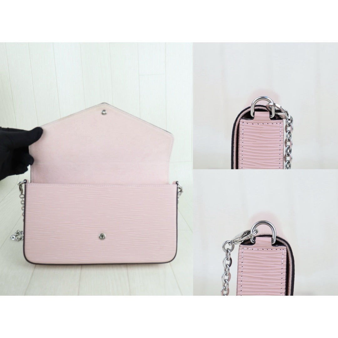 Good ( Rank AB)｜LV Epi Pochette Felicie Shoulder Bag Pink｜S25081409