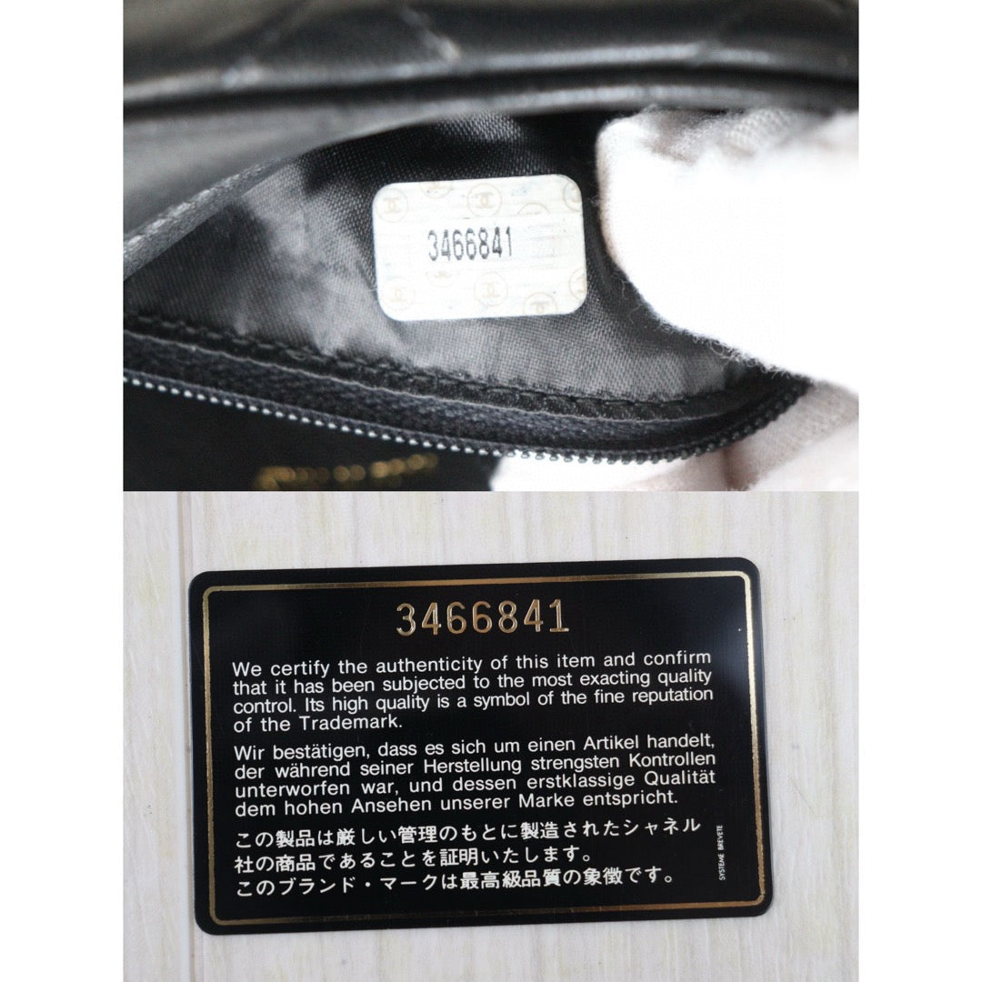 Good ( Rank AB)｜ CHANEL Matrasse Chain Camera Bag  18 Shoulder Bag Black  Made in 1994-1996Year ｜P24120209