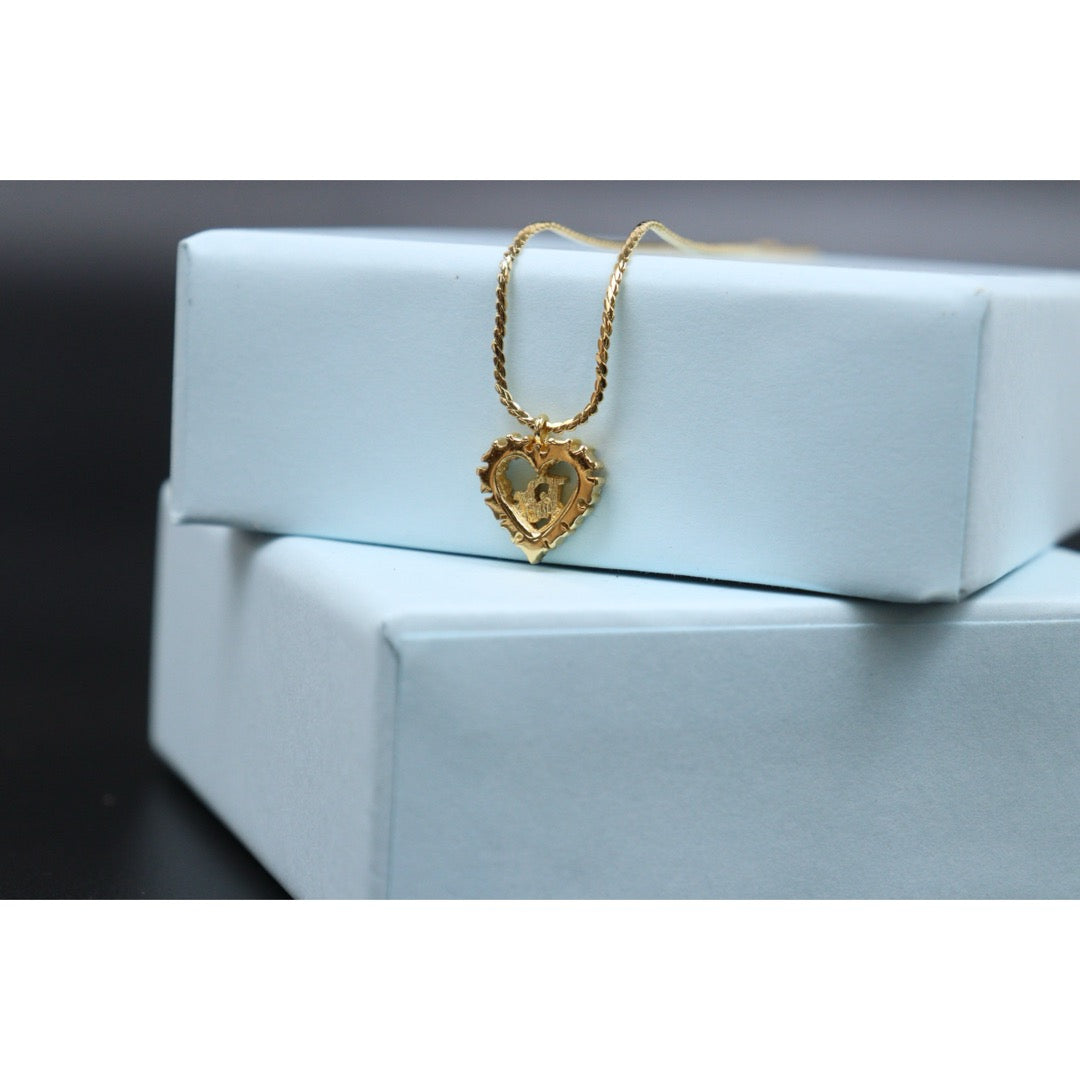 Very Good ( Rank A) ｜ Dior Heart Rhinestone Necklace ｜25061220