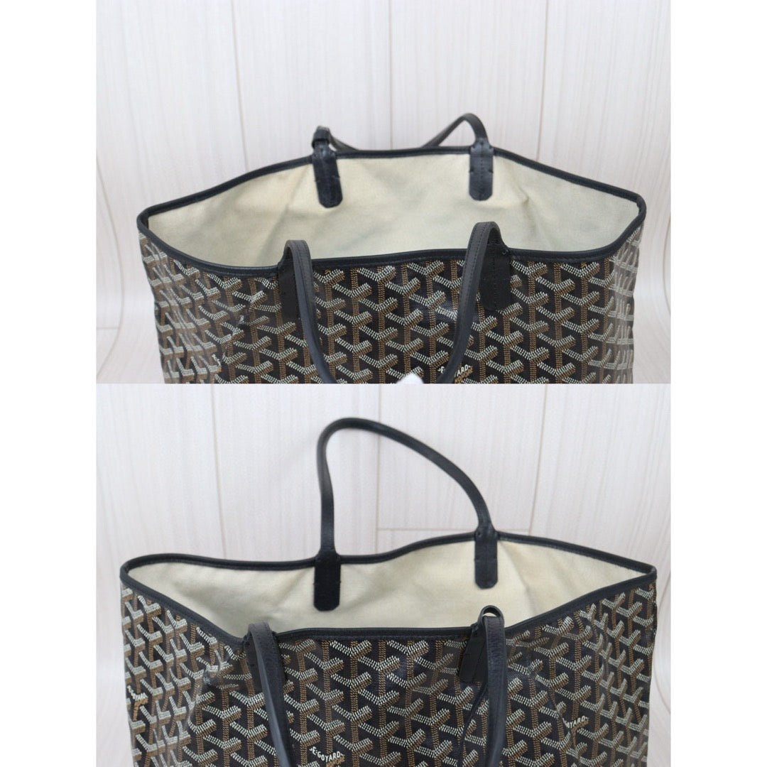 Good ( Rank AB) ｜ Goyard Saint-Louis PM Tote Bag Black｜W24111601