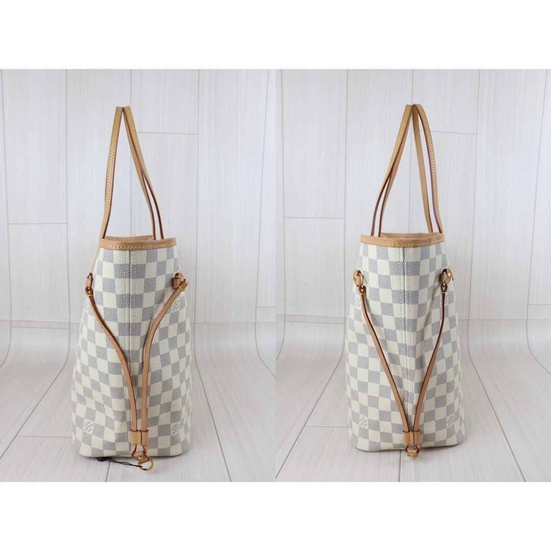 Official price: ¥288,200 JPY Include Entrupy Certificate of Authenticity｜Good ( Rank AB)｜ Louis Vuitton Damier Azur Neverful MM ShoulderBag With Pouch  IC Chips Model｜X26100705