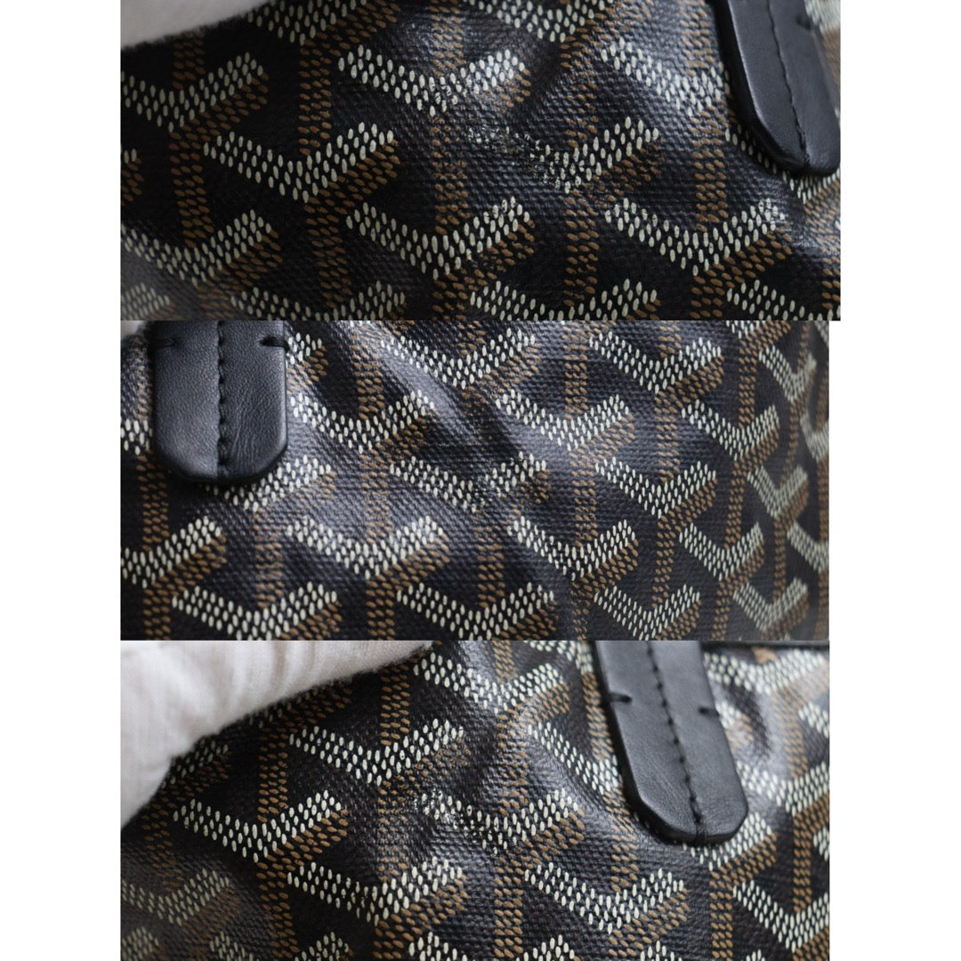 Good ( Rank AB) ｜ Goyard Saint-Louis PM Tote Bag Black｜W24111601