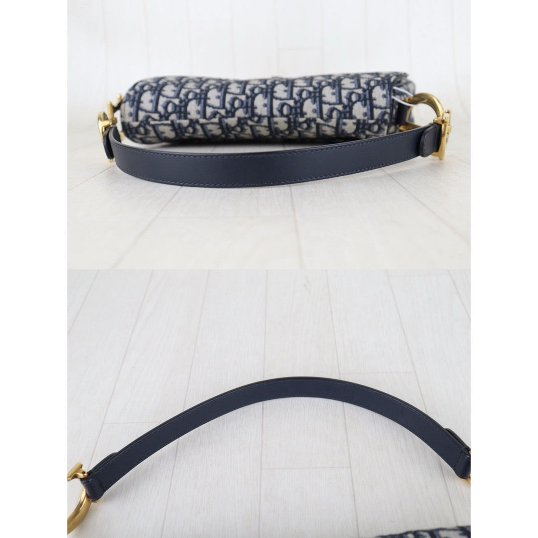 Include Entrupy Certificate of Authenticity｜Very Good ( Rank A)｜Dior Trotter Montaige  Oblique Saddle Shoulder Bag ｜Z26092905