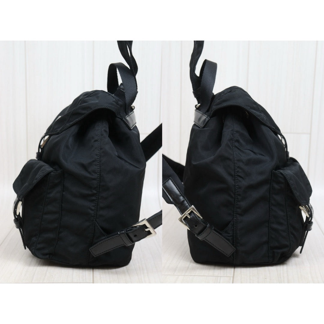 Include Entrupy Certificate of Authenticity｜Good ( Rank AB)｜Prada Nylon Backpack Small  Black｜26061809