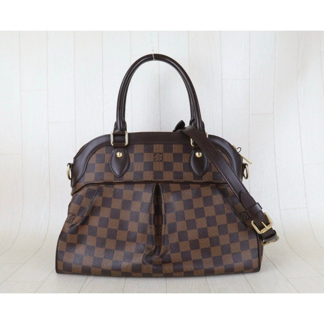 Include Entrupy Certificate of Authenticity｜Good ( Rank AB)｜ Louis Vuitton Damier Trevi PM Hand Bag With Shoulder Strap｜Z26091609