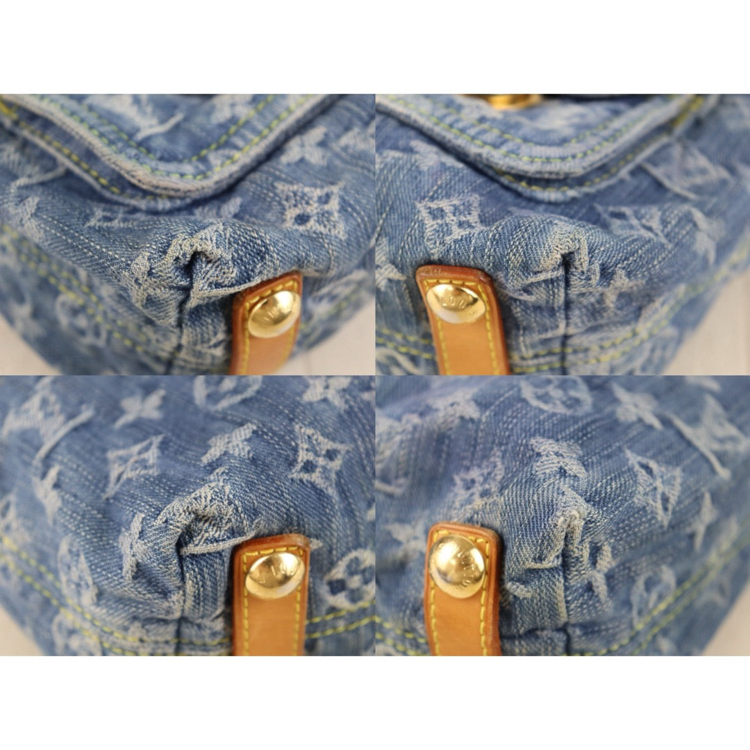 Include Entrupy Certificate of Authenticity｜Good ( Rank AB)｜Louis Vuitton Monogram Denim Baggy PM  ShoulderBag｜Z26092907