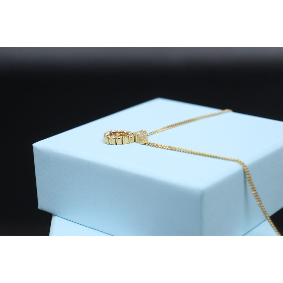 Very Good ( Rank A) ｜ Dior CD Rhinestone Necklace ｜V25110616