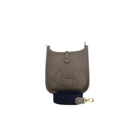 Very Good ( Rank A)｜ HERMES Mini Evelyn 16 Shoulder Bag  Etoupe Gray D Stamp Made In 2019 Year｜W25082901