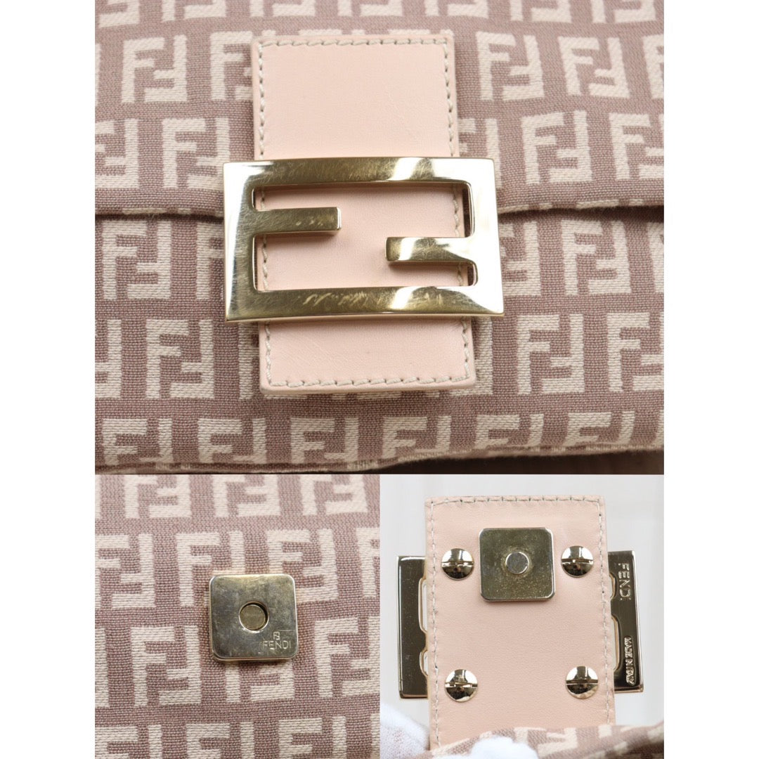 Rank A｜  FENDI Mamma Baguette Shoulder Bag Pink ｜24040815