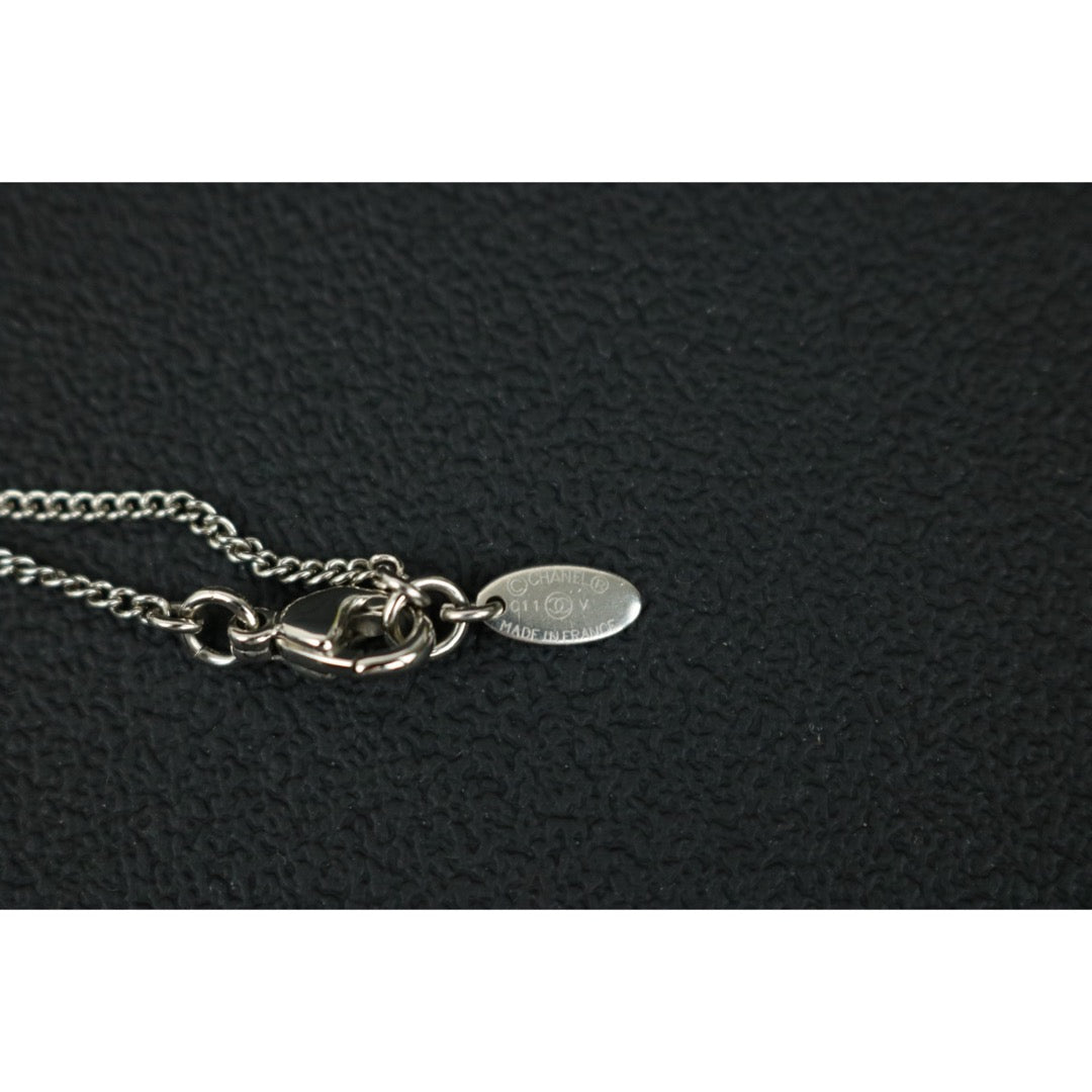 Include Authentic Detective Certificate of Authenticity｜Very Good ( Rank A) ｜ CHANEL C11V Coco Mark  Rhinestone Choker  Necklace｜S26062508