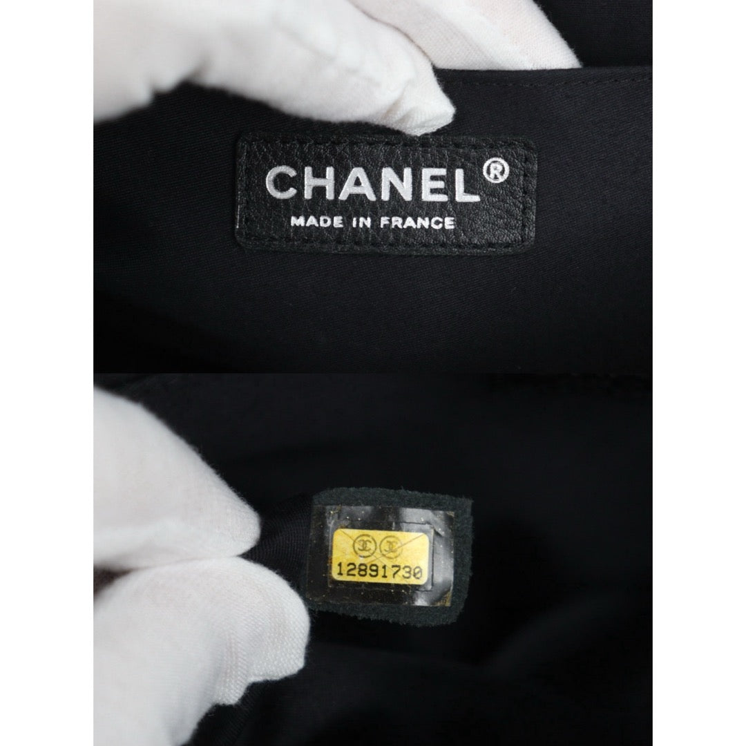 Good ( Rank AB)｜ CHANEL  Colorblock Patch Kit Single Flap Jumbo Shoulder Bag Made in 2008-2009 Year｜W25092201