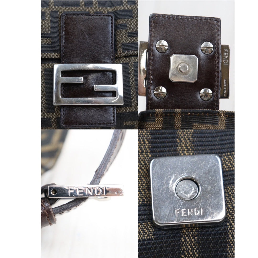 Rank AB｜ FENDI Zucca Mamma Baguette Shoulder Bag ｜23110801