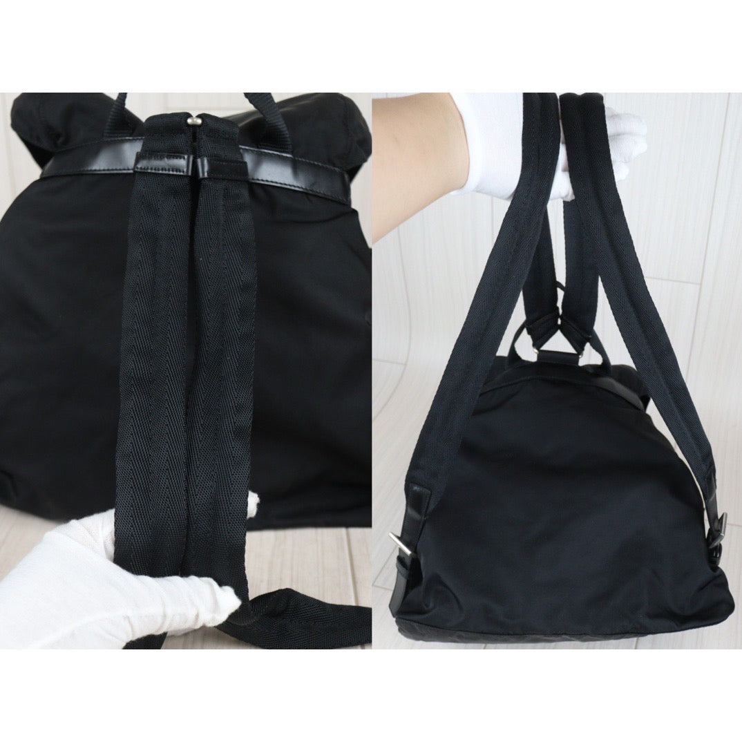 Rank A｜Prada Nylon Backpack Medium Black｜23100619