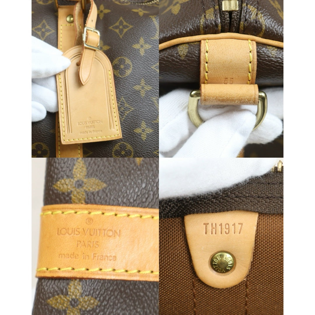 Include Entrupy Certificate of Authenticity｜Good ( Rank AB) ｜ Louis Vuitton Monogram Louis Vuitton Monogram Keepall Bandoulière 55｜26101406