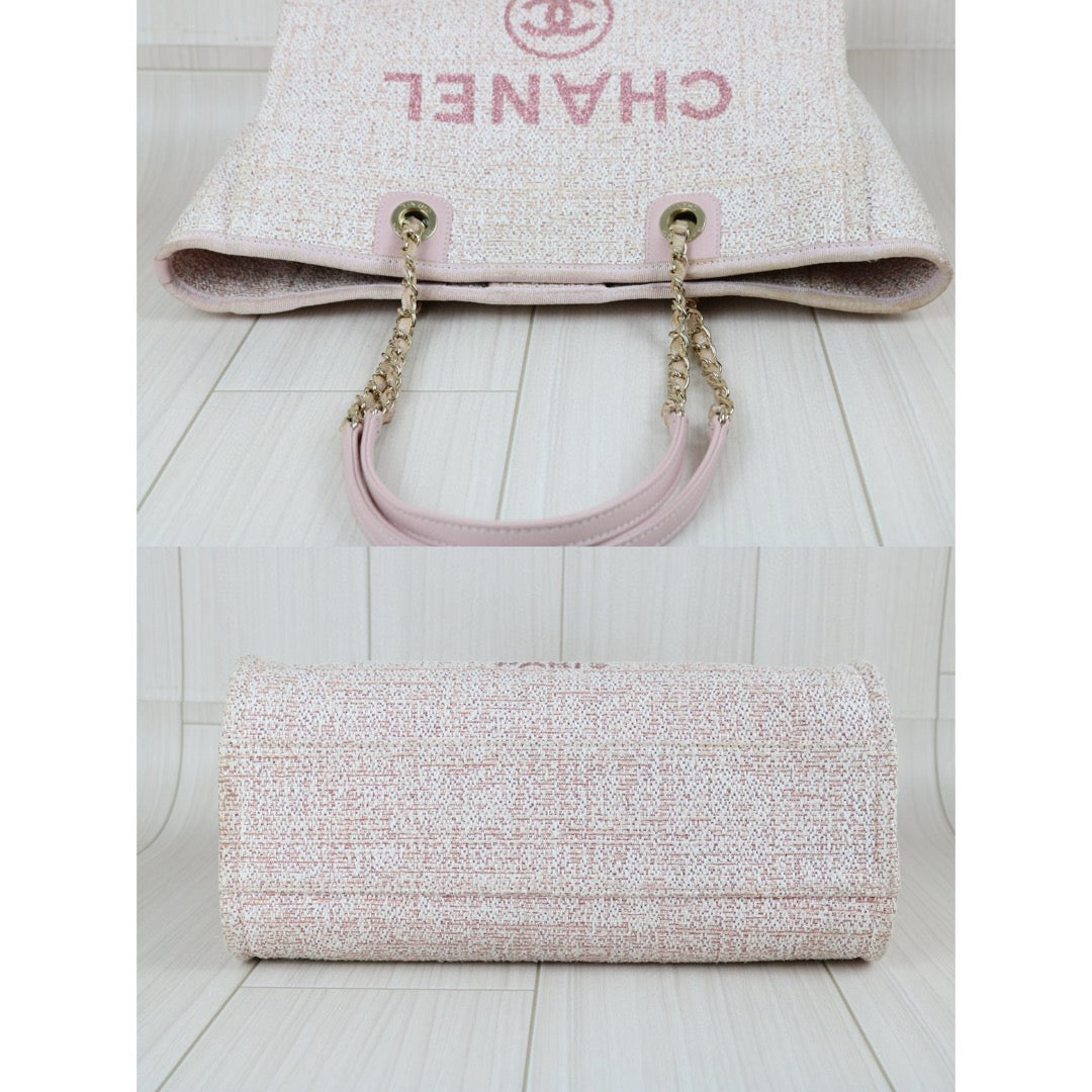 Good ( Rank AB)｜ CHANEL Canvas Tote Bag Pink  Made In 2021-2022 Year｜B24111208