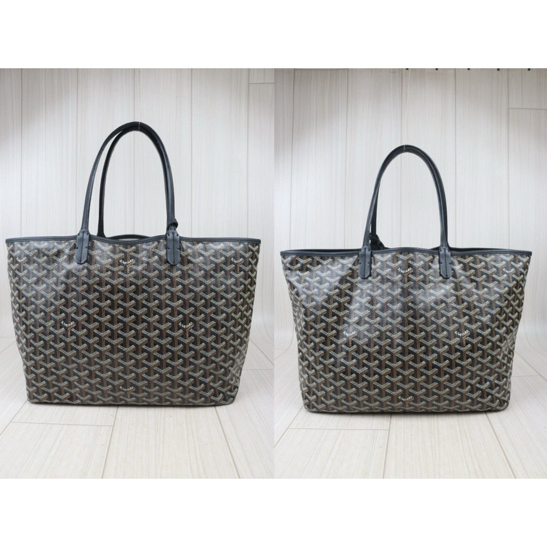 Rank A ｜ Goyard Saint-Louis PM Tote Bag Black｜S24071442