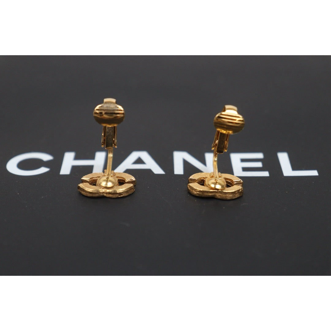 Include Authentic Detective Certificate of Authenticity｜Very Good ( Rank A) ｜CHANEL  COCO Mark Rhinestone Earrings ｜26070307