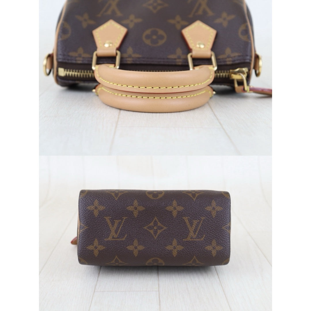 Good ( Rank AB)｜LV Monogram Nano Speedy Handbag Shoulder Bag Current Model｜S25110329