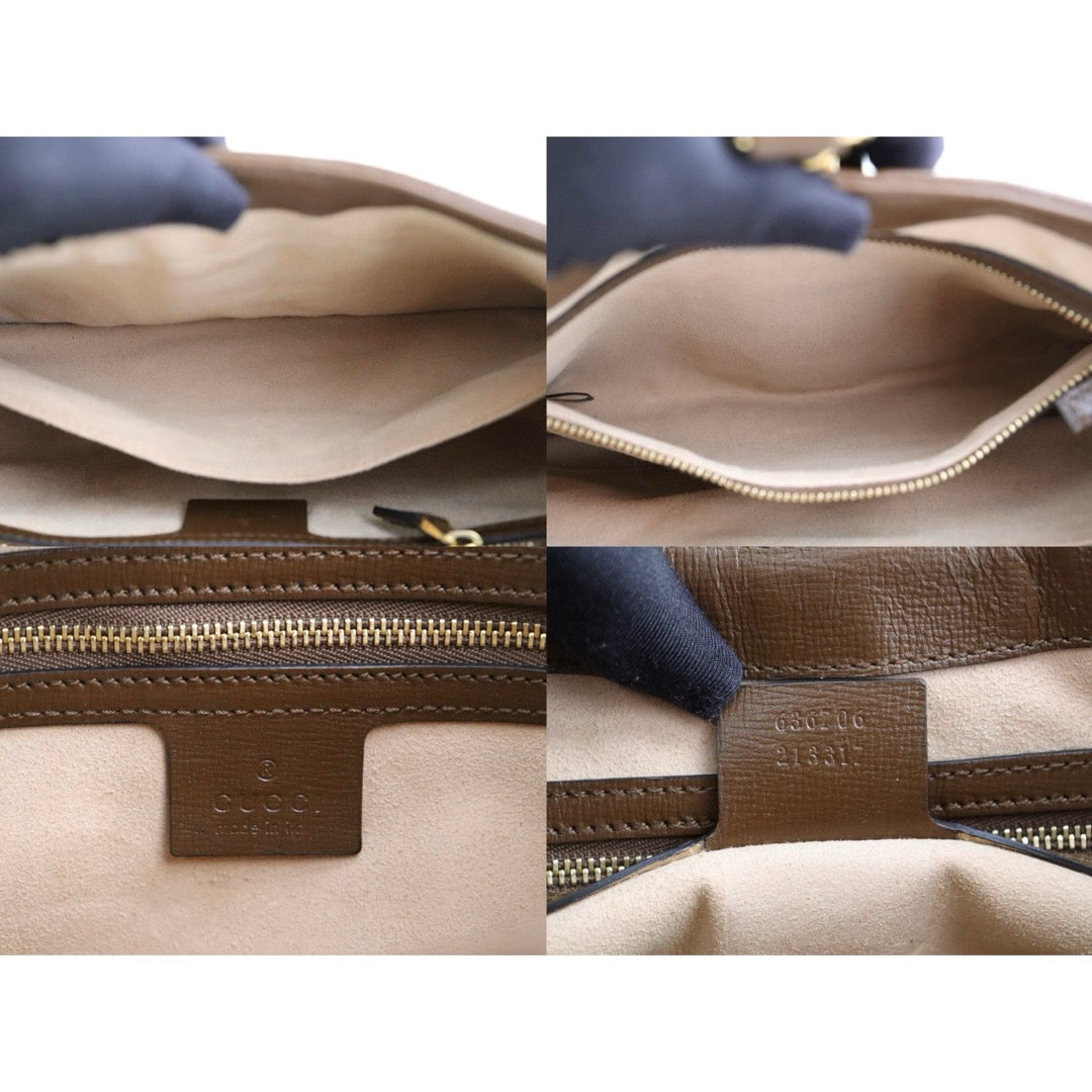 Very Good ( Rank A) ｜ GUCCI Tan Monogram Canvas Hobo Jackie O Bag With Shoulder Strap｜H25011103