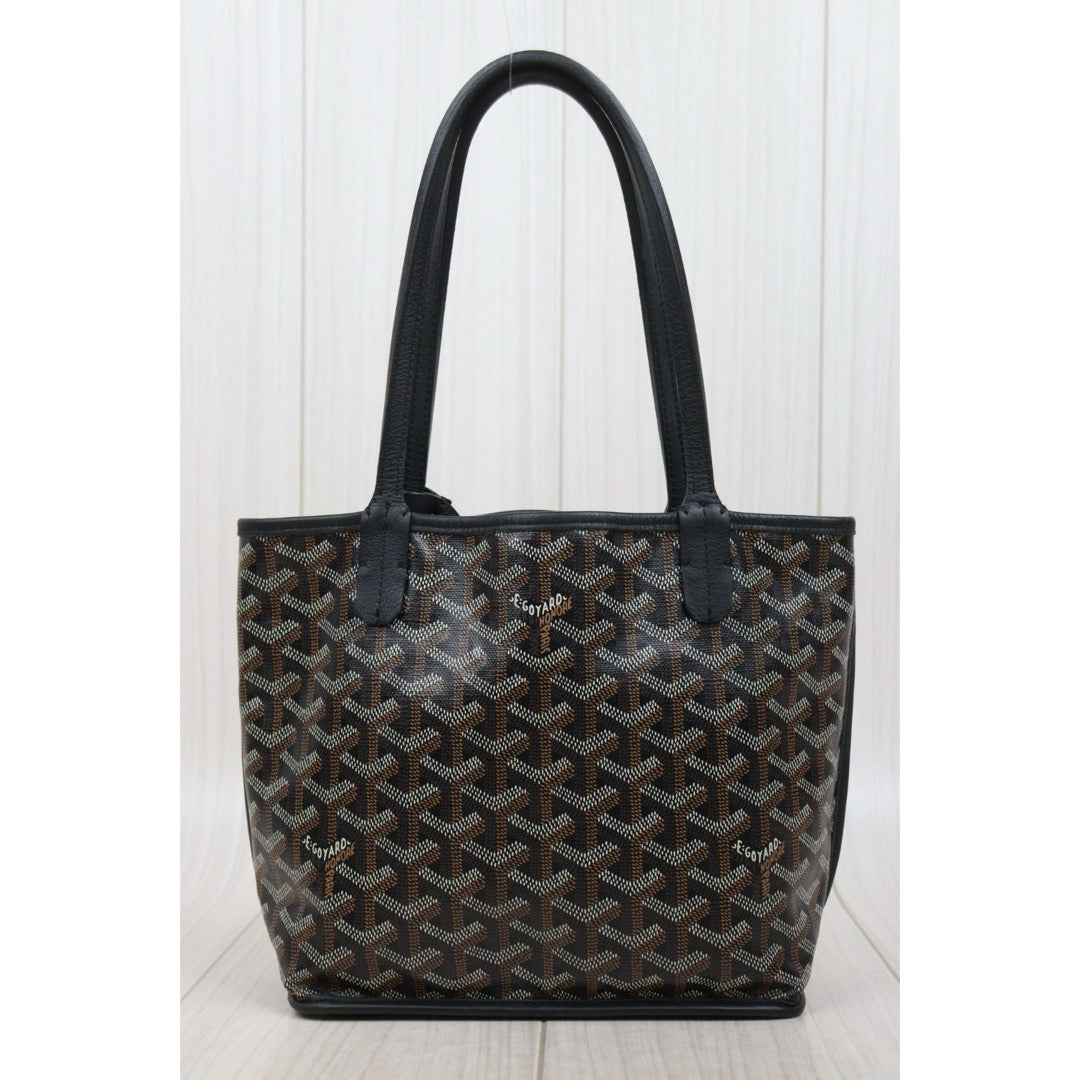 Good ( Rank AB) ｜ Goyard Anjou Mini Tote Bag Black｜S25102306