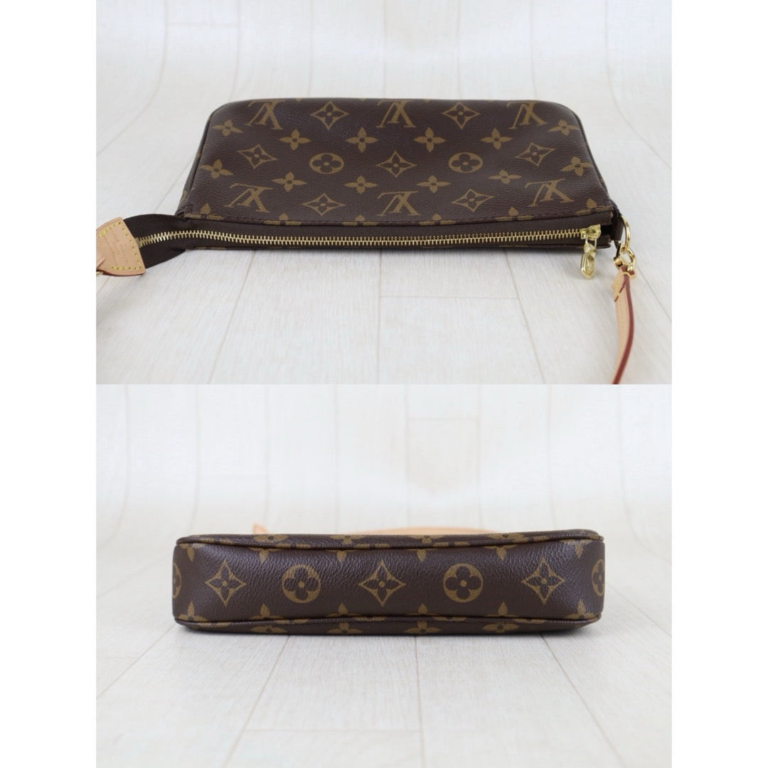Include Entrupy Certificate of Authenticity｜Very Good ( Rank A)｜ Louis Vuitton Current Model Monogram Pochette Accessoires IC Chip model｜S26052206