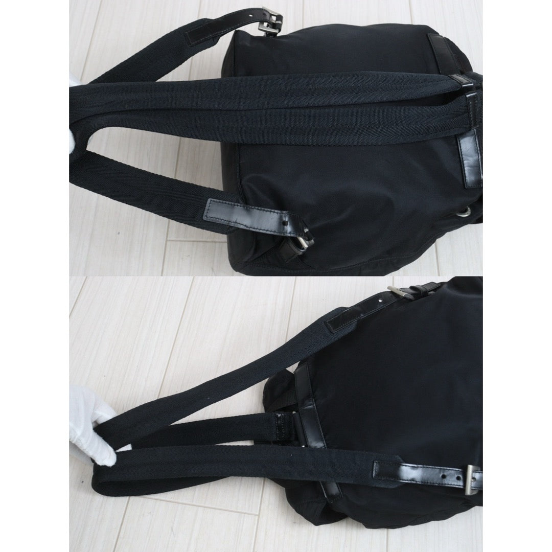 Include Entrupy Certificate of Authenticity｜Good ( Rank AB) ｜Prada  Nylon Black Small Backpack ｜26091802