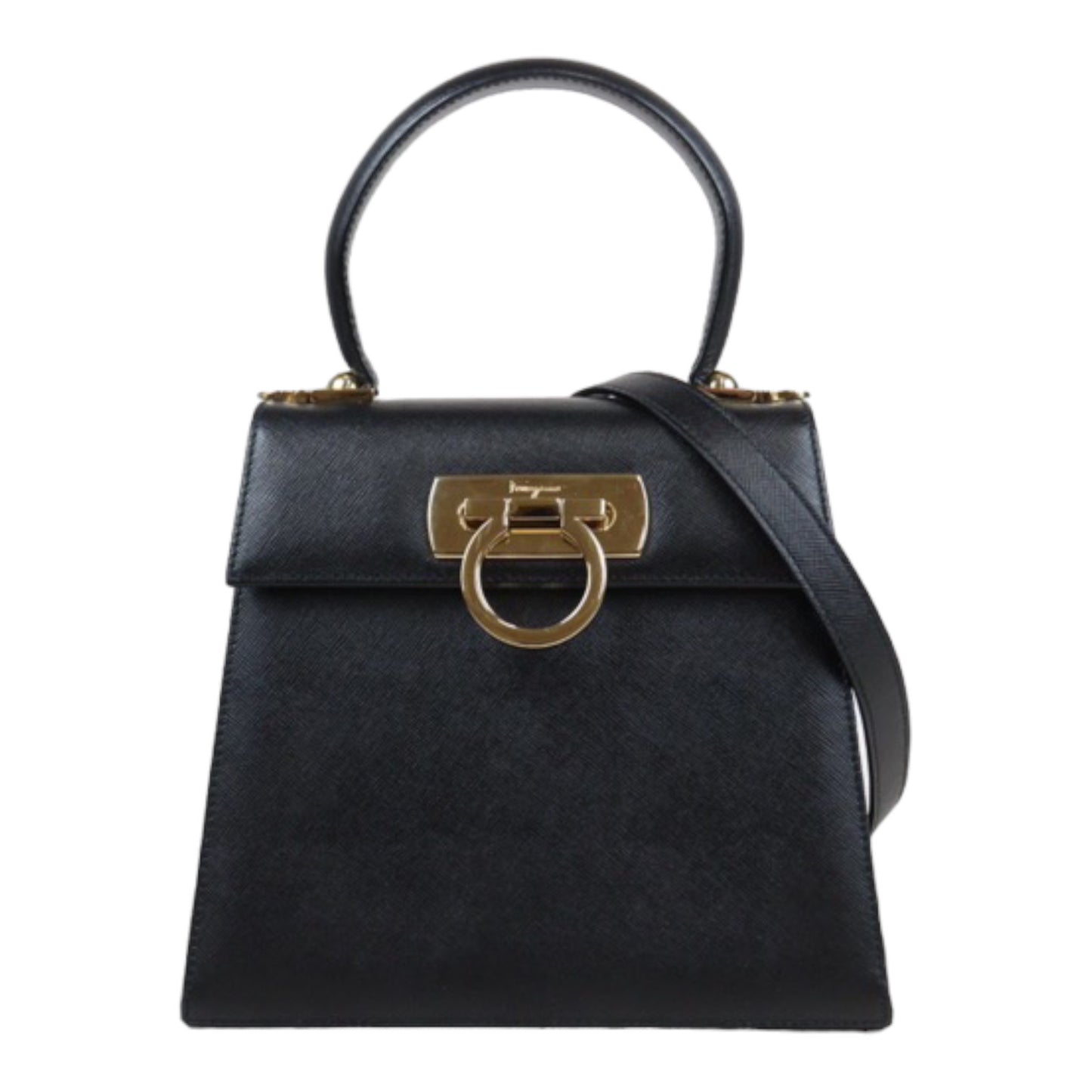 Rank A ｜Ferragamo Gancini 2WAY Handbag Shoulderbag｜24011832