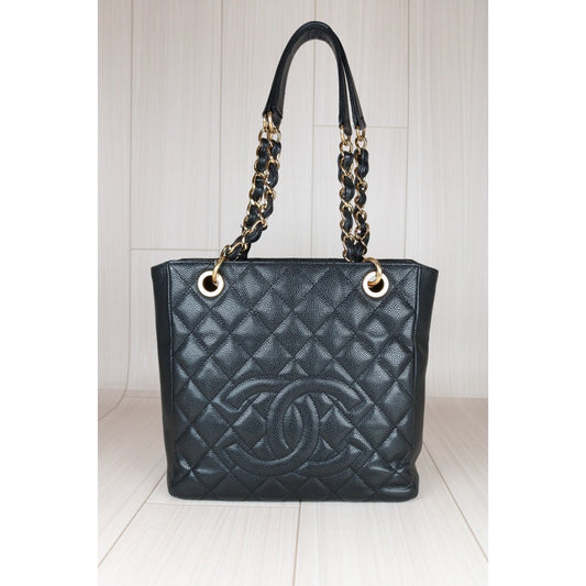 Very Good ( Rank A)｜ CHANEL Matrasse PST Chain Tote Bag Caviar Skin Black  Made In 2012 Year｜S24071601