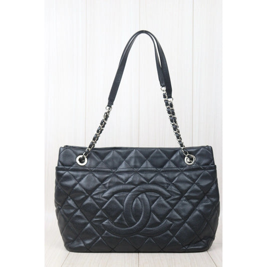 Very Good ( Rank A)｜ CHANEL Matrasse Chain Tote Bag Caviar Skin Black  Made In 2012-2013 Year｜S24092802