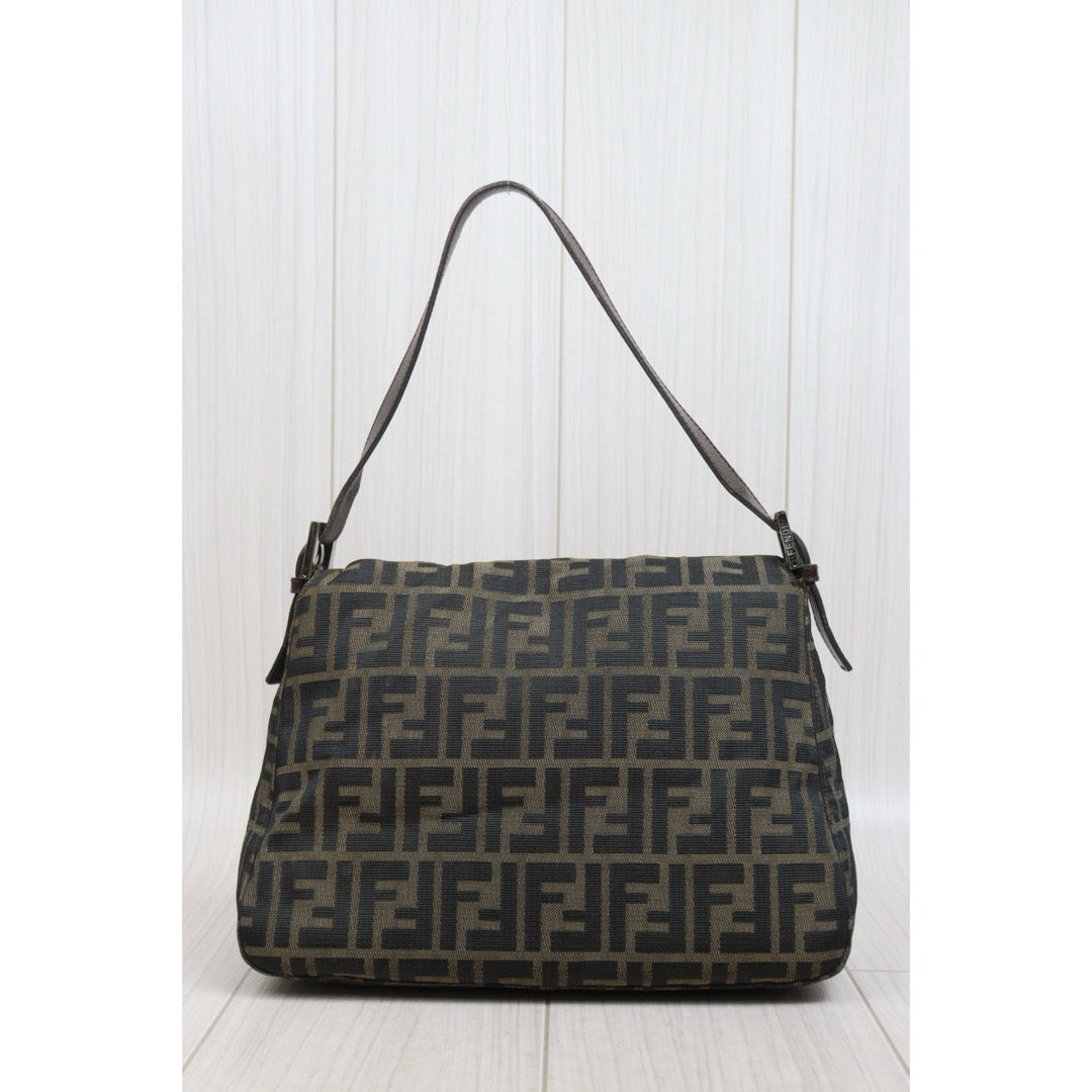 Include Entrupy Certificate of Authenticity｜Good ( Rank AB)｜ FENDI Zucca Mamma Baguette Shoulder Bag｜26031912