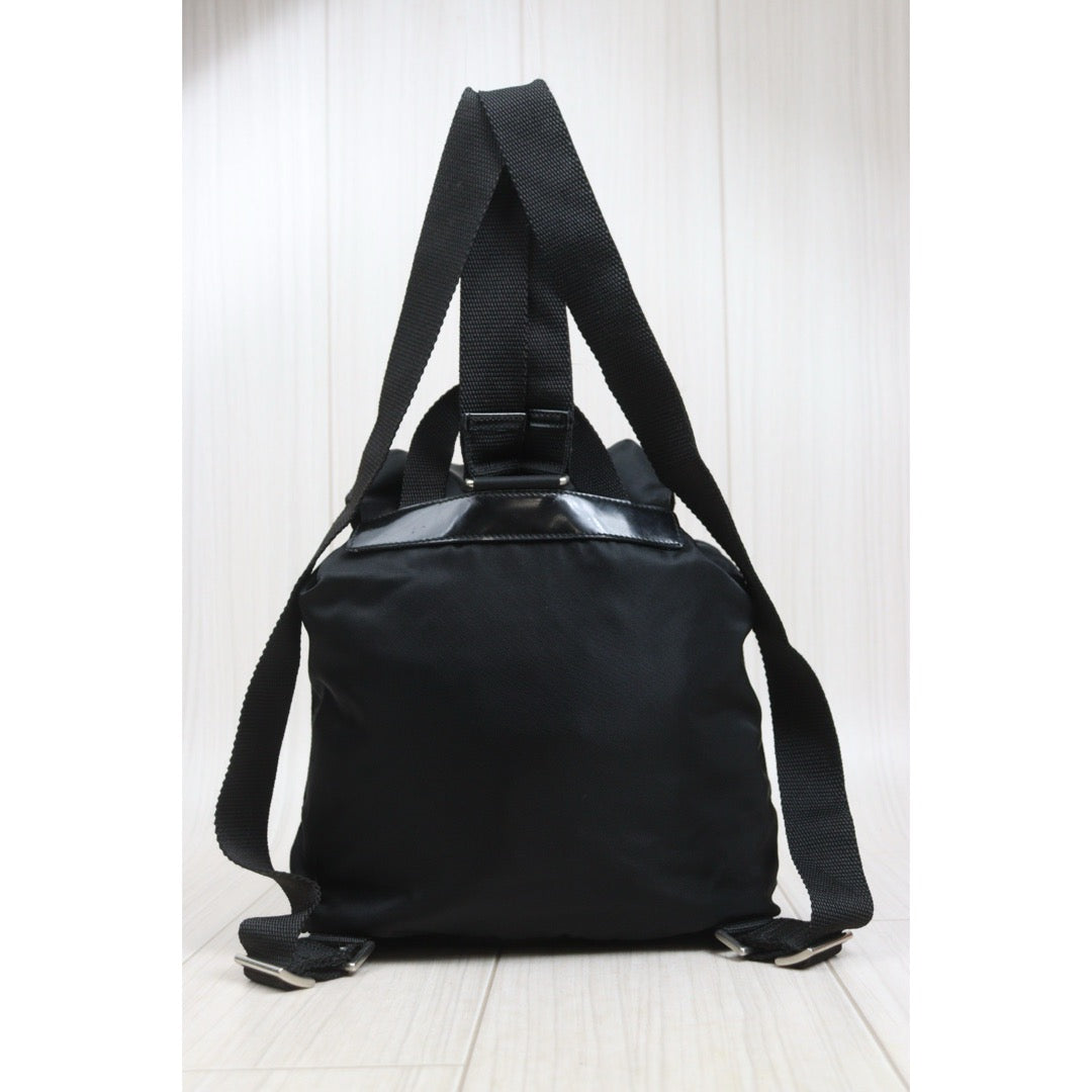 Include Entrupy Certificate of Authenticity｜Good ( Rank A)｜Prada  Nylon Black Backpack ｜26101602