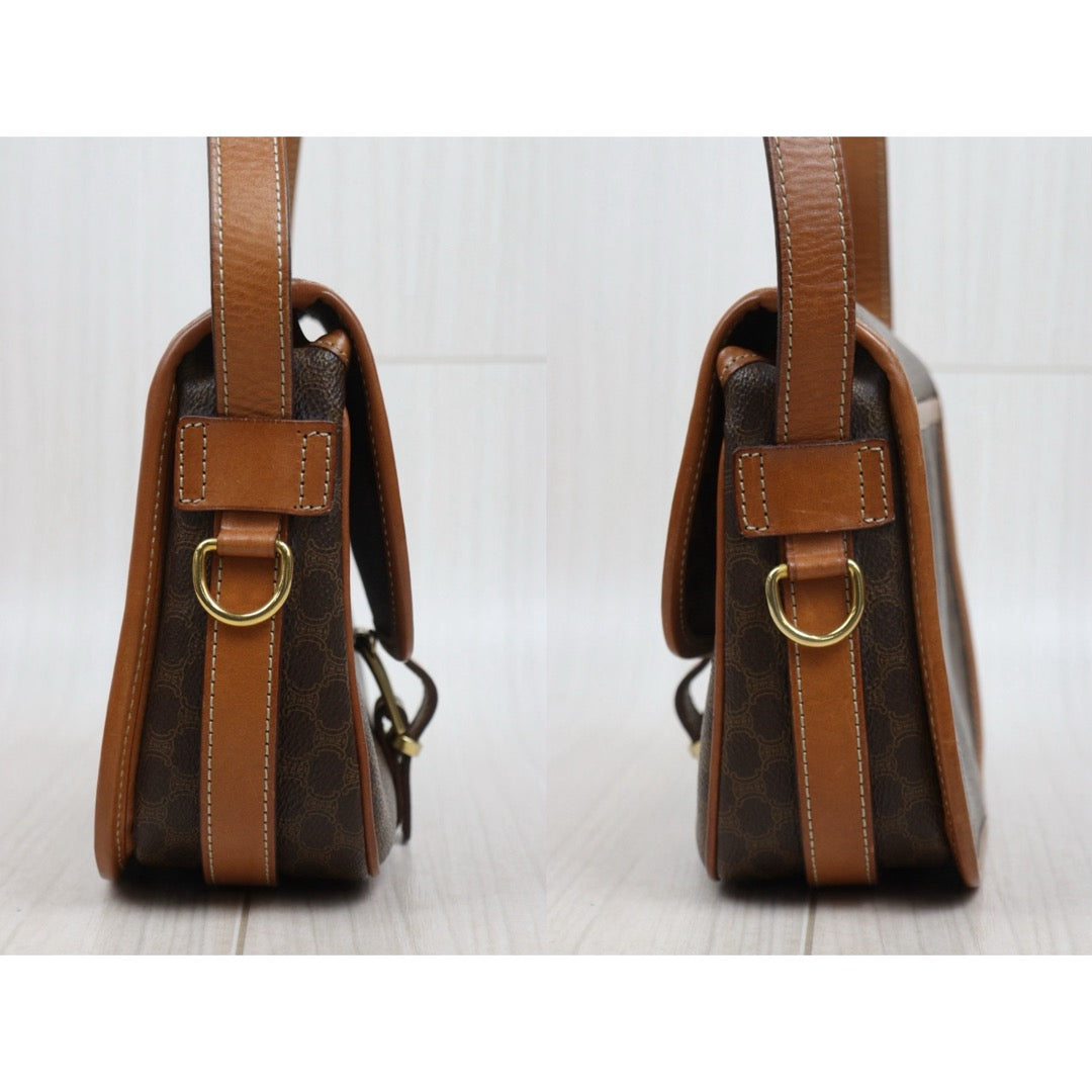 Include Entrupy Certificate of Authenticity｜Good ( Rank AB) ｜ CELINE Macadam Shoulder Bag ｜26012005