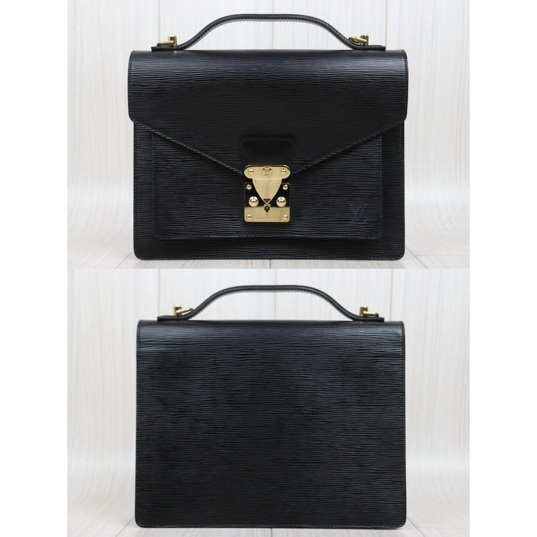 Very Good ( Rank A)｜ LV Epi Monceau28 Black Shoulder Bag ｜25120804