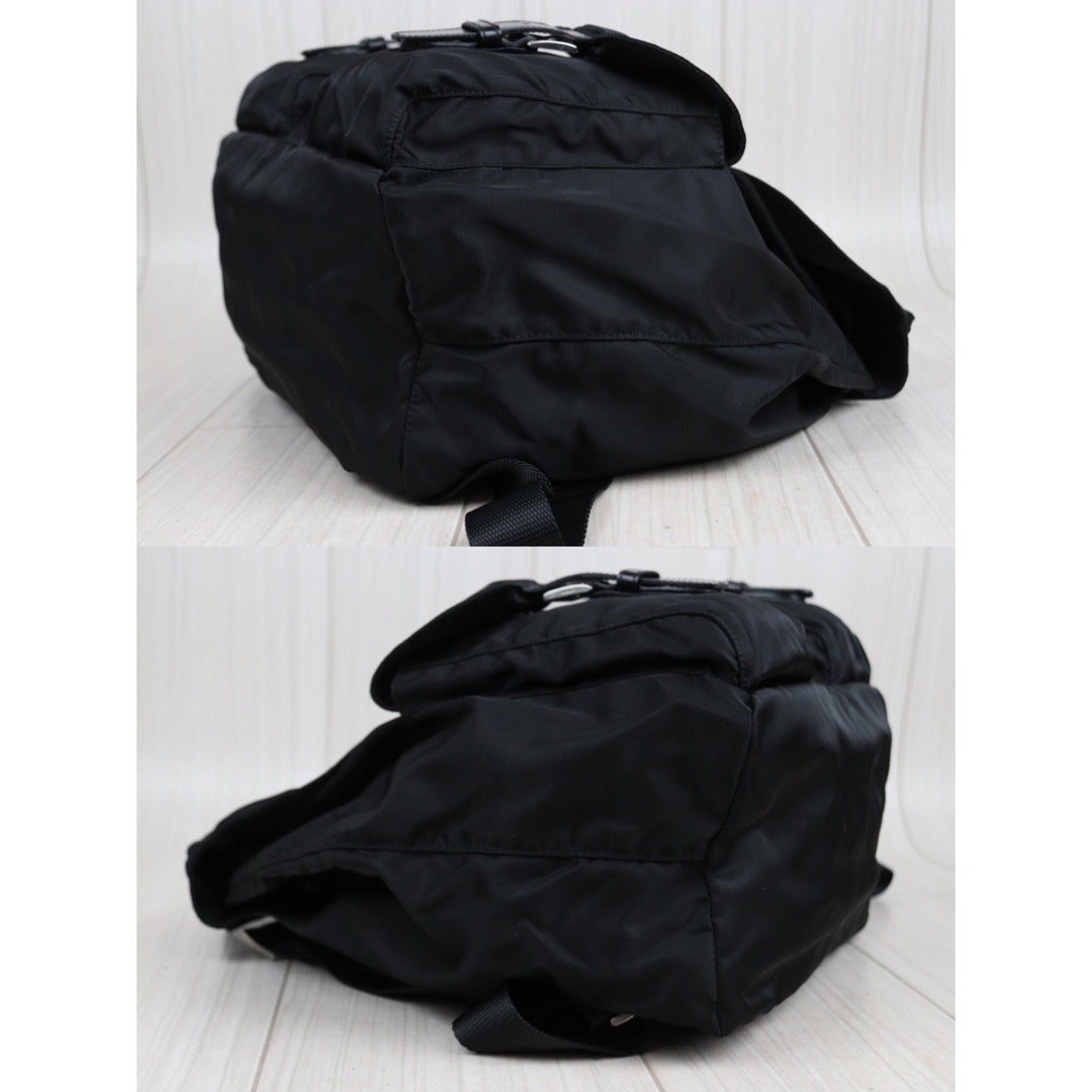 Rank A｜Prada Nylon Backpack Medium Black｜23111619