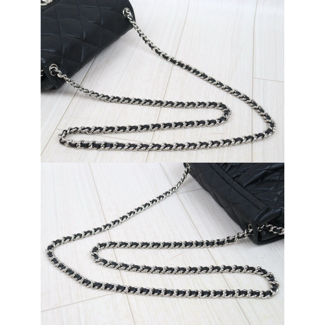 Good ( Rank AB)｜ CHANEL Vintage Goat Skin Cloud Bag Shoulder Bag Black Made In 2011Year｜P25051602