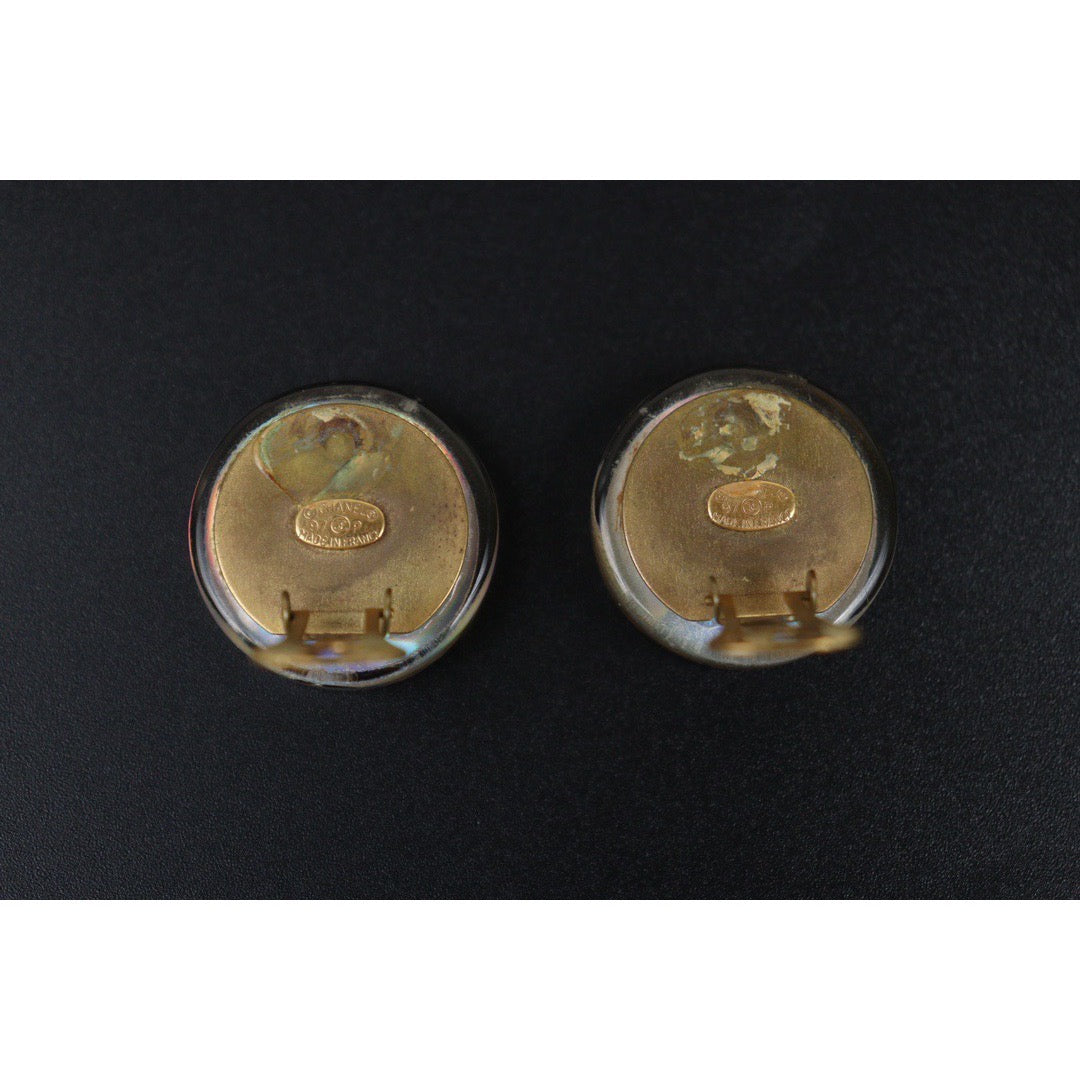 Very Good ( Rank A)｜CHANEL Laser Series Ear Clips｜Q24041508