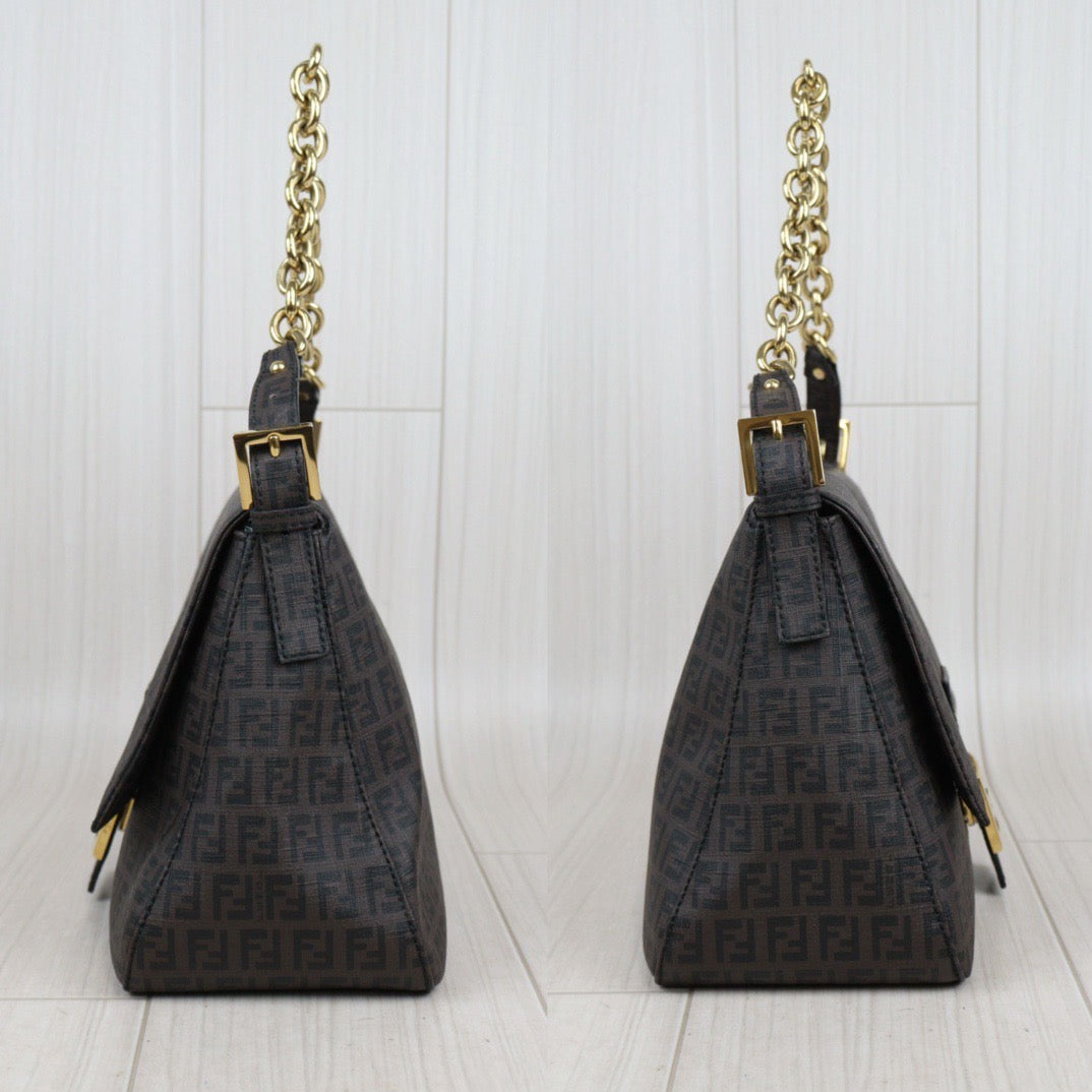 Rank A｜ FENDI Zucca Mamma Baguette Shoulder Bag ｜23121605