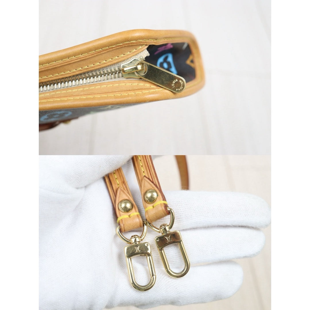 Include Entrupy Certificate of Authenticity｜Good ( Rank AB)｜  Louis Vuitton Monogram  Multicolor Shirley Clutch Hand Bag｜S26080610