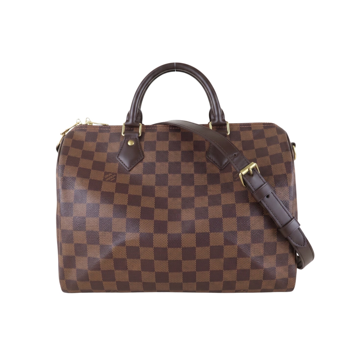 Include Entrupy Certificate of Authenticity｜Very Good ( Rank A) ｜ Louis Vuitton Damier Speedy 30 Hand Bag With Shoulder Strap｜S26072542