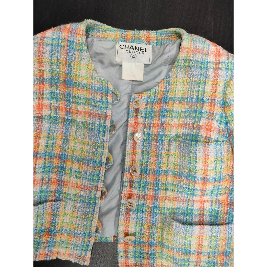 Very Good ( Rank A) ｜ CHANEL 97P Cotton Wool Boutique Coat 36 size  ｜W25102102