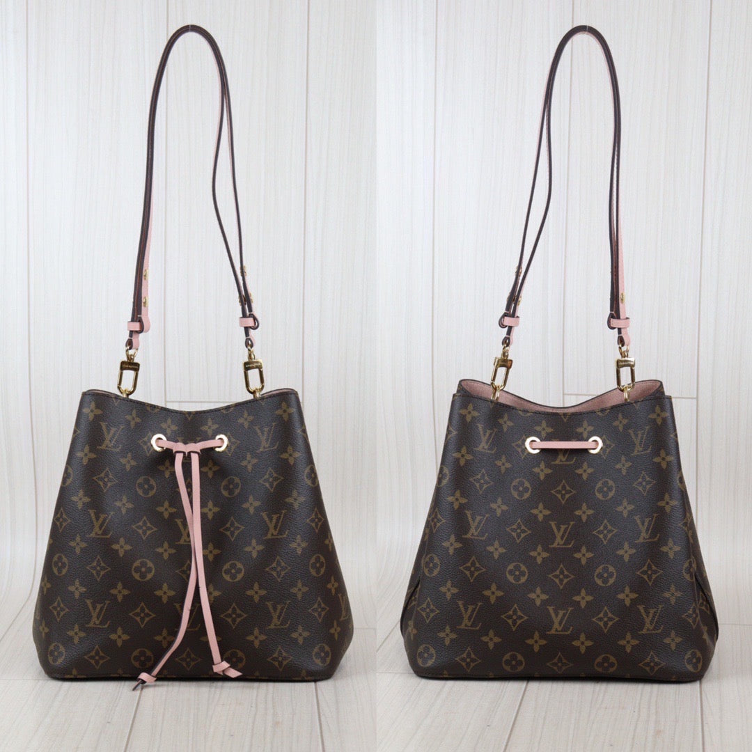 Rank A ｜LV Monogram Neonoe Rose Poodle Shoulder Bag｜23080306