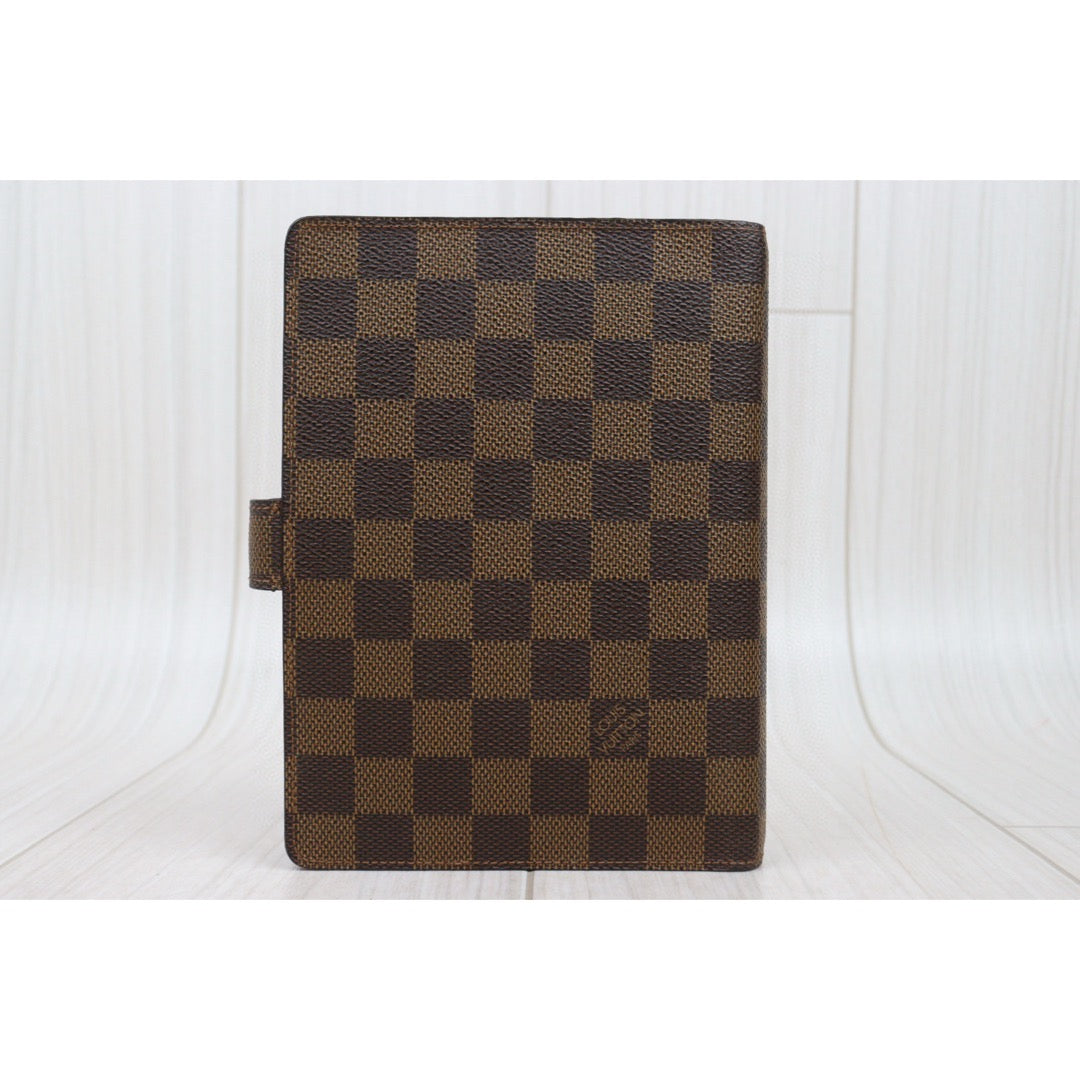 Very Good ( Rank A)｜ LV Damier Ring Agenda Cover Notebook Cover ｜Q25021307
