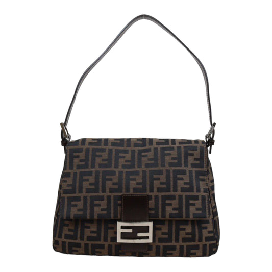 Rank A｜ FENDI Zucca Mamma Baguette Shoulder Bag ｜23113003