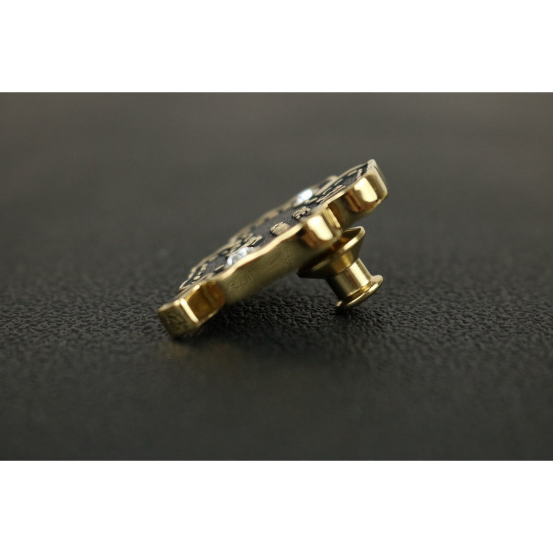 Very Good ( Rank A)｜ CHANEL  Coco Mark B23s Four leaf clover Rhinestone  Brooch ｜F25012309